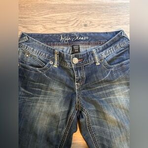 Ariya Dark Blue Flare Jeans